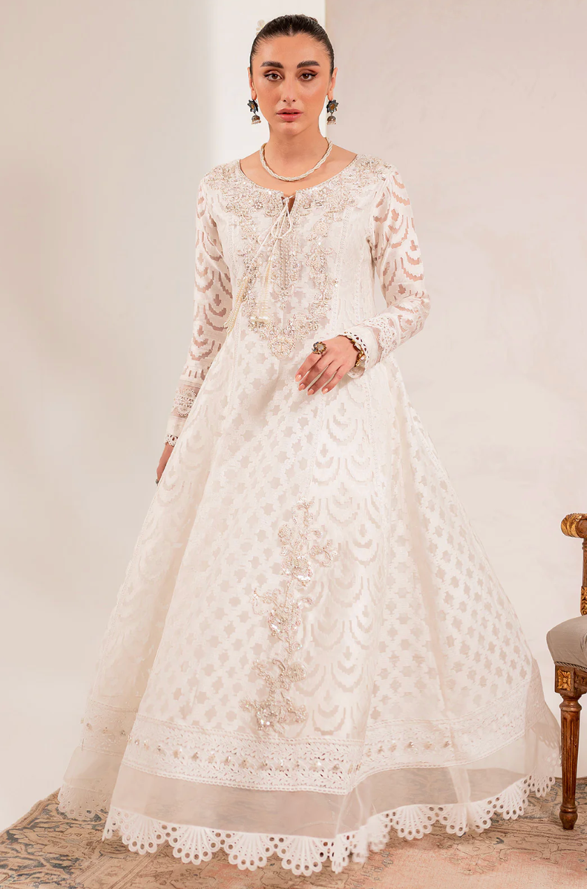 White Anarkali Formal