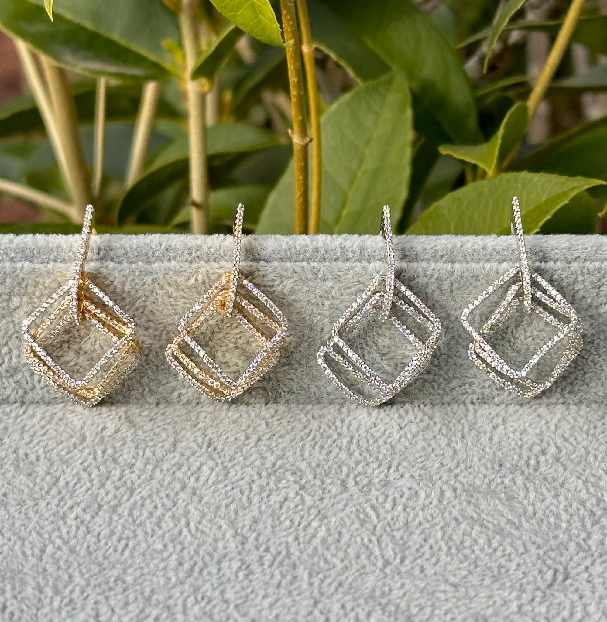 Multi Link Diamondesque Earrings
